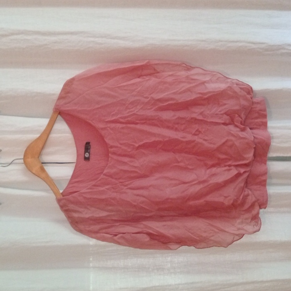 Flowy silk top women's Large
